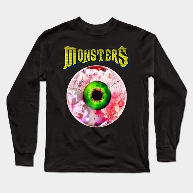 MONSTERS (80s Cult Horror Anthology) Long Sleeve T-Shirt by darklordpug